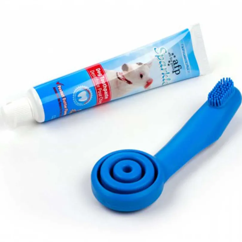 AFP Sparkle Cepillo Dedo y Pasta para Perros