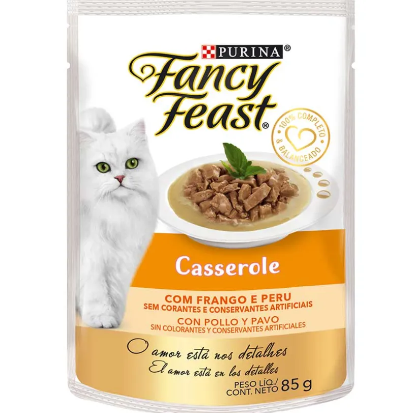 Alimento Fancy Feast Casserole Pollo y Pavo 85g
