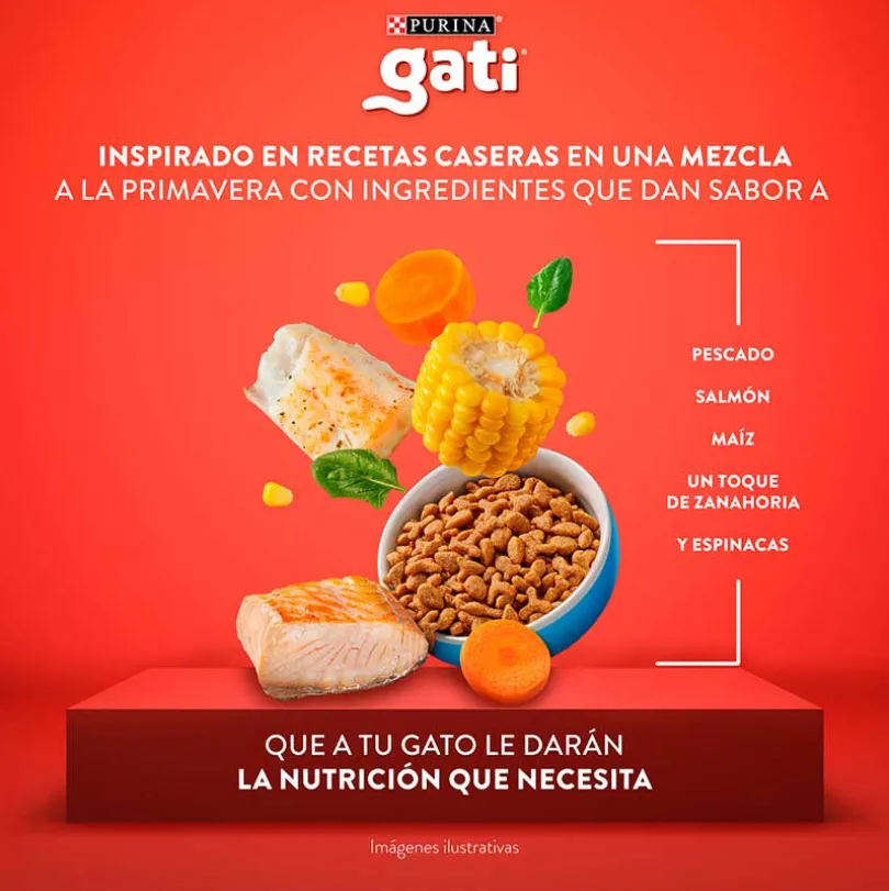 Alimento Gati sabor Pescado y Salmón 1kg