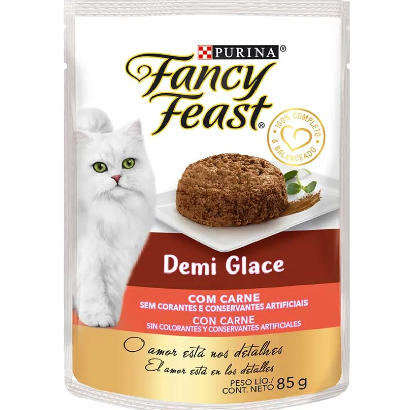 Alimento húmedo Fancy Feast Demi Glace Carne 85g