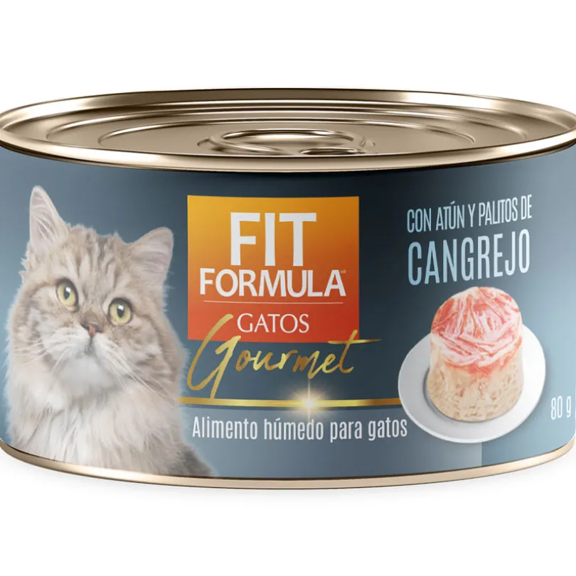 Alimento Húmedo Fit Formula Gato Gourmet Pack Sabores 48un