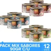 Alimento Húmedo Fit Formula Gato Gourmet Pack Sabores 12 un