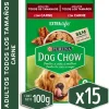 Alimento húmedo para perro DOG CHOW® Adultos con Carne sobre 100g Pack 15 Unidades