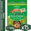 Alimento húmedo para perro DOG CHOW® Cachorros con Carne sobre 100gr Pack 15 Unidades
