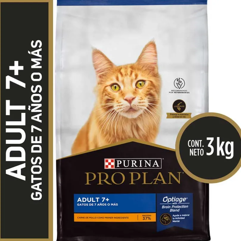 Alimento para gatos Senior PURINA PRO PLAN Adult 7+