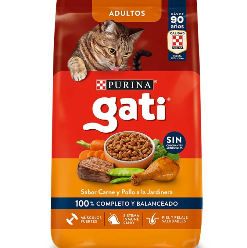 Alimento seco para gato GATI Adultos Carne y Pollo a la Jardinera 15Kg