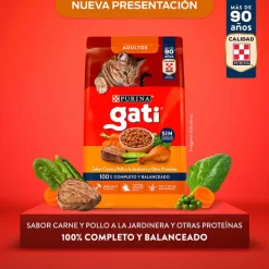 Alimento seco para gato GATI Adultos Carne y Pollo a la Jardinera 15Kg