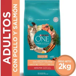 Alimento seco para gato PURINA® ONE® Adulto Pollo y Salmón