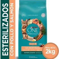 Alimento seco para gato PURINA® ONE® Esterilizado Pollo y Salmón
