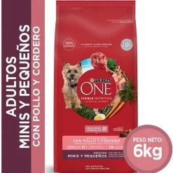 Alimento seco para perro PURINA® ONE® Adulto Mini y Pequeño Pollo y Cordero
