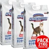 America Litter Dust Free 7kg x 3 Unidades Pack 21kg