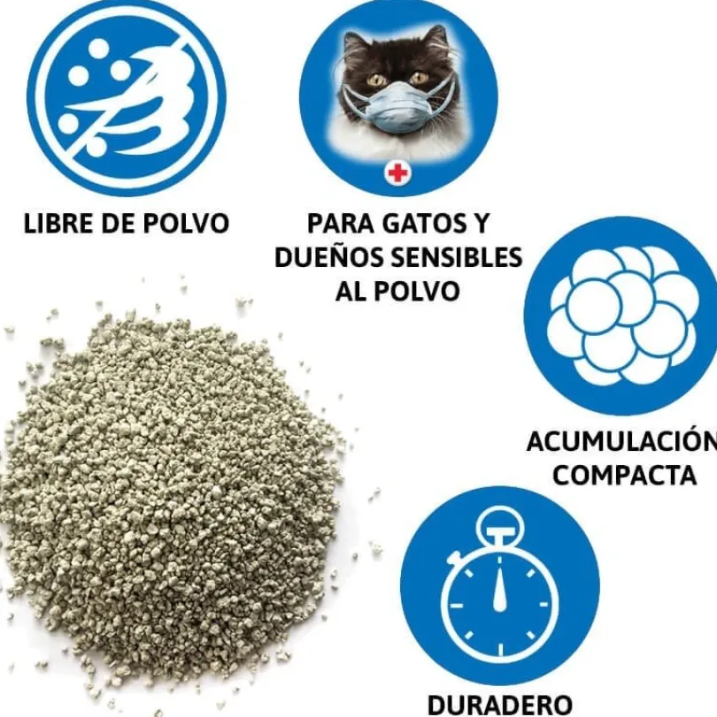 America Litter Dust Free 7kg x 3 Unidades Pack 21kg