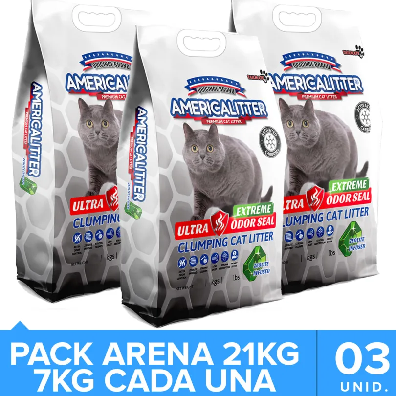 America Litter Extreme Odor Seal Pack 21kg