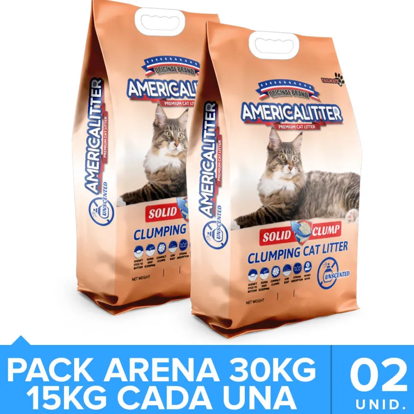 America Litter Solid Clump Pack 30kg