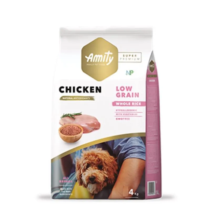 Amity Low Grain Chicken Adulto 4 Kg