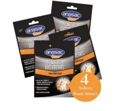 Anasac Control de Plagas Rasteras 40gr X 4 Unidades