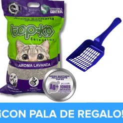 Arena Aglutinante Topk9 Iones De Plata y carbón Activado Lavanda 10kg Con PALA de Regalo!