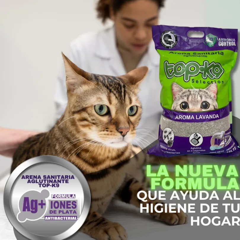 Arena Aglutinante Topk9 Iones De Plata/carbón Activado Lavanda 10kg