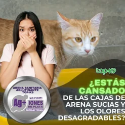 Arena Aglutinante Topk9 Iones De Plata/carbón Activado Lavanda 10kg