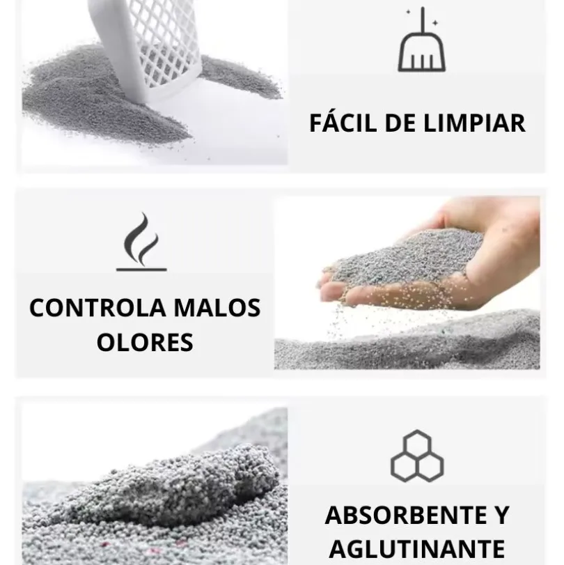 Arena Sanitaria para Gatos Sin Aroma 10kg