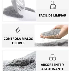 Arena Sanitaria para Gatos Aroma Suave a Talco de Bebe 10kg