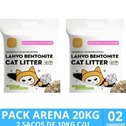 Arena Sanitaria para Gatos Aroma Suave a Talco de Bebe PACK 20KG