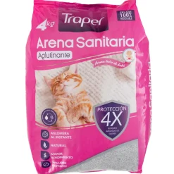 ARENA SANITARIA TALCO BEBE TRAPER 4 KG