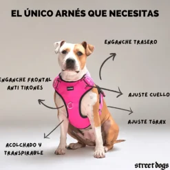 Arnés Comfort para Perros StreetDogs Pink L