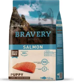 Bravery Salmón puppy large medium 4Kg