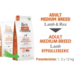 Brit Care Adult Medium Breed Lamb Hypoallergenic 12kg