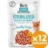 Brit Care Cat Pouch Sterilized Rabbit 85gr Pack 12 Unidades