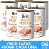 Brit Care Mono Protein Pavo y Papa Dulce Pack 6 Unidades