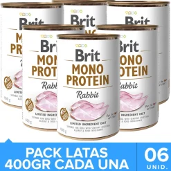 Brit Care Mono Protein Rabbit Pack 6 Unidades