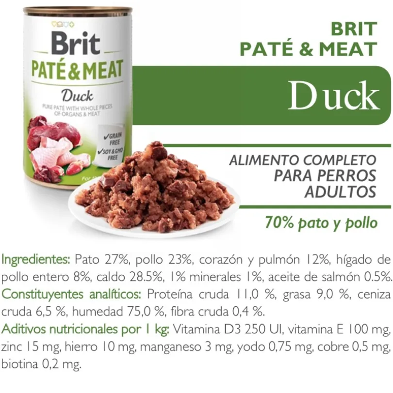 Brit Care Paté & Meat Duck 800gr