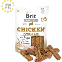 Brit Meaty Jerky Chicken Protein Bar Para Perros Sabor Pollo e Insectos 80gr