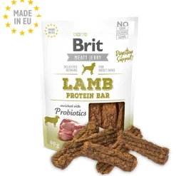 Brit Meaty Jerky Lamb Protein Bar Para Perros Sabor Cordero 80gr