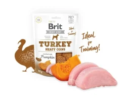 Brit Meaty Jerky Turkey Coins Snack Para Perros Sabor Pavo 80gr