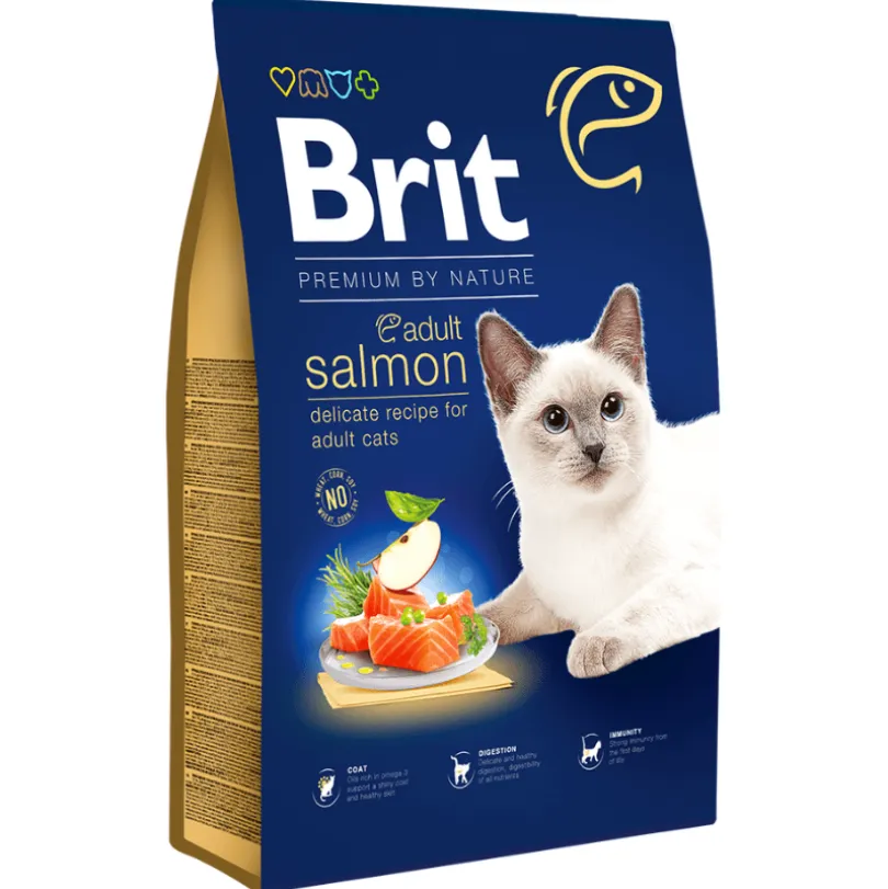 Brit Premium by Nature Cat Adult Salmon 8 kg