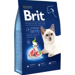 Brit Premium By Nature Cat Sterilized Lamb 8 kg