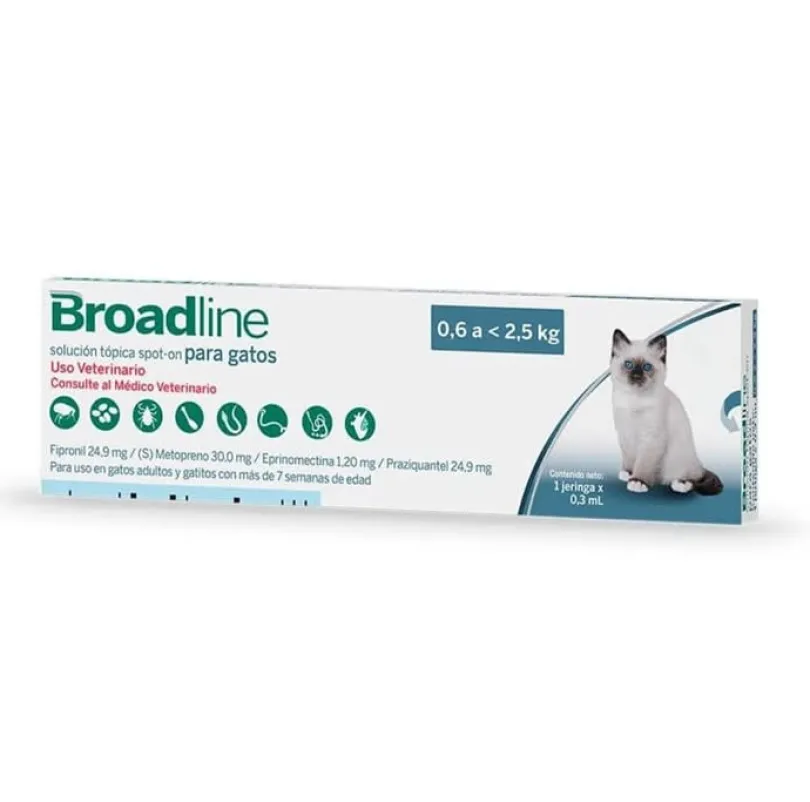 Broadline Spot On Pipeta Gato 0.6-2.5Kg X 1 UNID