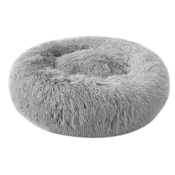 cama para perros o gatos color gris