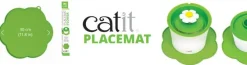 Cat It Alfombra Protectora para Fuente Verde