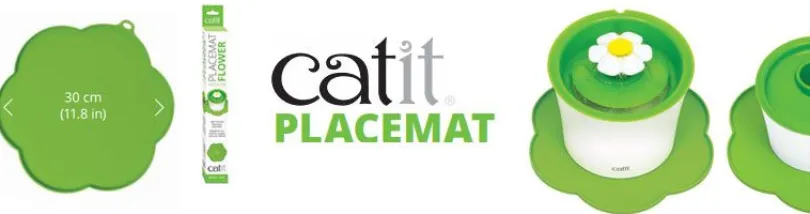 Cat It Alfombra Protectora para Fuente Verde