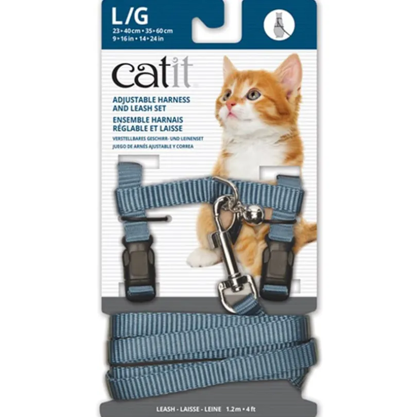 Cat It Arnés con Trailla ajustables de Naylon Tamaño Large/Grande
