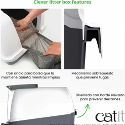 Cat it Baño Cubierta Gris