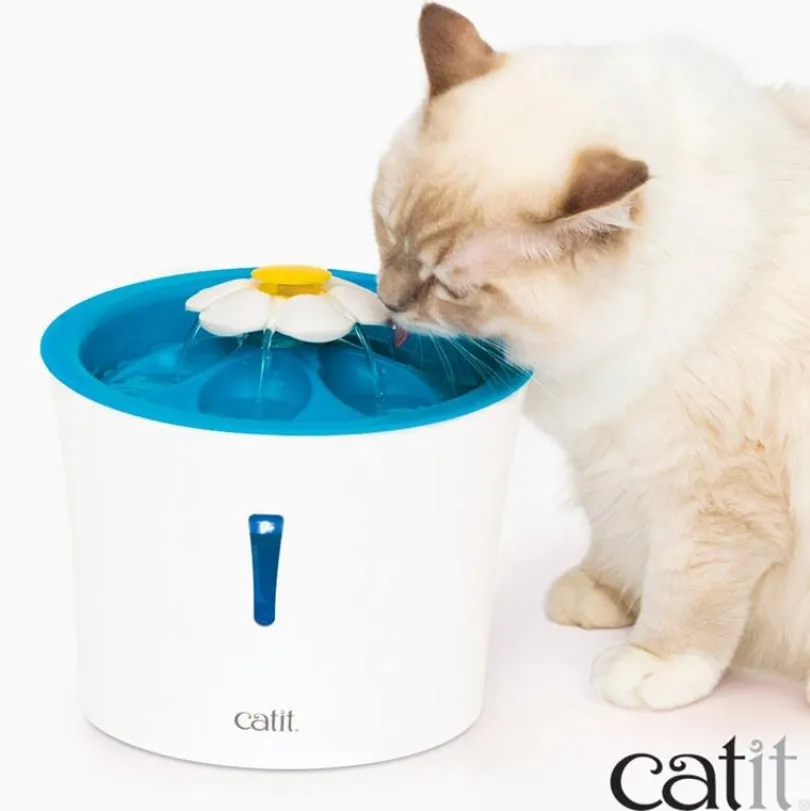 Cat it Fuente Bebedera Flor con luces Led 3Ltrs