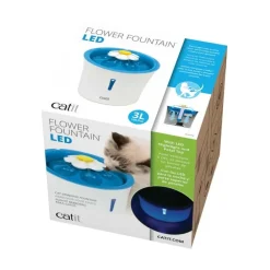 Cat it Fuente Bebedera Flor con luces Led 3Ltrs