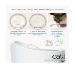 Cat it Fuente bebedera Pixi 2.5lts Blanca