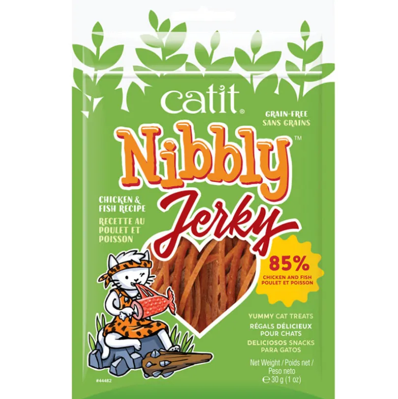 Cat it Nibbly Jerky Pollo y Pescado 30gr