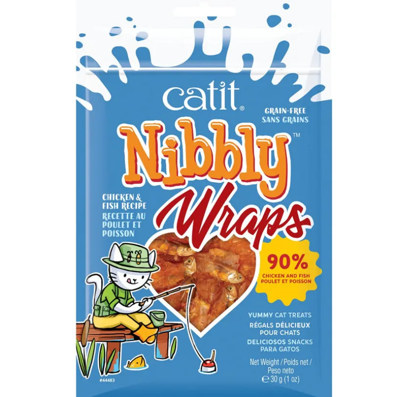 Cat it Nibbly Wraps Pollo y Pescado 30gr